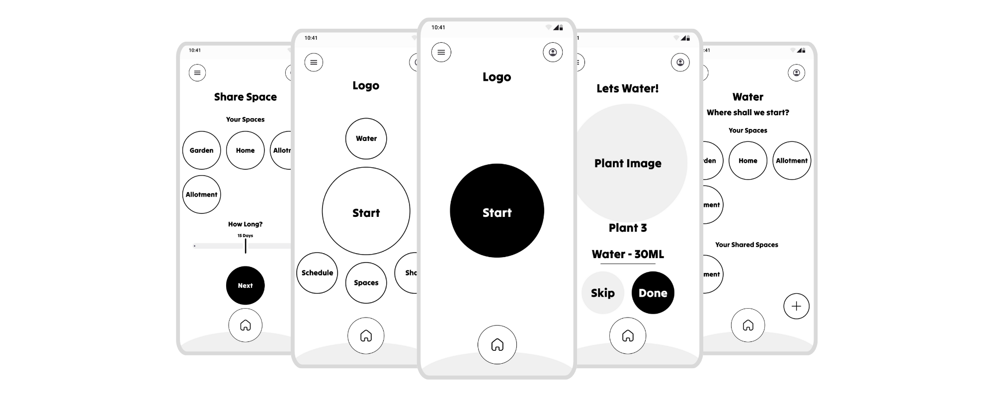 Digital wireframes for Dewit